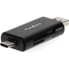 Nedis USB-C/USB-A (3.2) muistikortinlukija