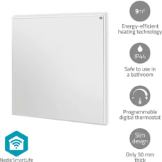 Nedis HTIP350WTW 350W IP44 SmartLife Infrared Heating Panel