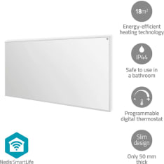 Nedis HTIP700WTW 700W IP44 SmartLife Infrared Heating Panel