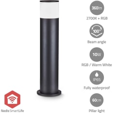 Nedis ZBLOP10RGBW Smartlife outdoor pillar light