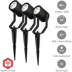 Nedis ZBLOS10RGBW3 3 pcs Smartlife outdoor spotlights