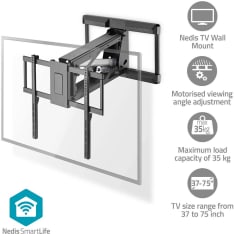 Nedis TVWM5880BK 37 - 75 " Motorized TV Wall Mount
