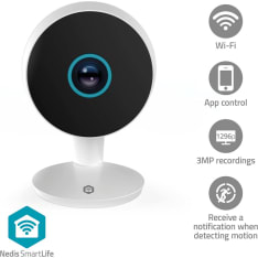 Nedis WIFICI08CWT SmartLife SisÃ¤kamera | Wi-Fi | 3MP Full HD 1296p | MicroSD (ei sisÃ¤lly) / Onvif / Pilvipalvelutallenn...