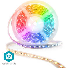 Nedis WIFILS52CRGBW SmartLife LED-Nauha | Wi-Fi | KylmÃ¤ Valkoinen / LÃ¤mmin Valkoinen / RGB | SMD | 5.00 m | IP21 | 2700...