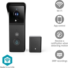 Nedis WIFICDP21BK SmartLife Video Ovipuhelin | Wi-Fi | ParistokÃ¤yttÃ¶inen | 3MP Full HD 1296p | MicroSD (ei sisÃ¤lly) ...