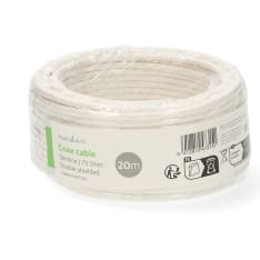 Nedis CSBR4105WT200 Koaksiaalikaapelikela | Mini koaksiaali | Tuplasuojattu | ECA | 20.0 m | Antenni | PVC | Valkoinen | KÃ...