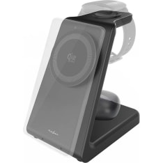 Nedis WCHAQV3125WBK Langaton laturi | 3-in-1 | 5 / 7.5 / 10 / 15 / 25 W | LED-merkkivalo kÃ¤ytÃ¶ssÃ¤ | SisÃ¤ltÃ¤Ã...