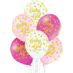 Baby girl 6 pcs balloon