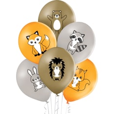Forest animals 6 pcs balloon