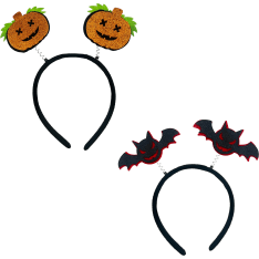 Hair tie, assortment bat/pumpkin