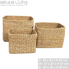 Natural Living seagrass basket