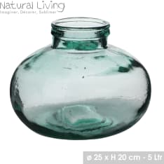 Natural Living Seda kierrätyslasimaljakko