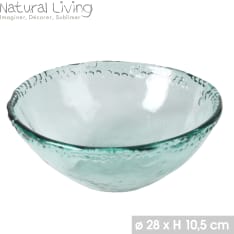 Natural Living pyöreä lasikulho