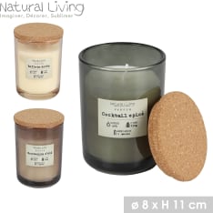 Natural Living tuoksukynttilä lasipurkissa