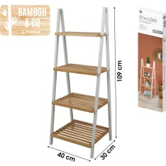 Bambou & Co 4-tier pyramid shelf