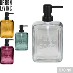 Urban Living 570 ml lasinen pumppupullo