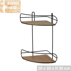 Bambou & Co 2-tier corner shelf
