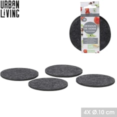 Urban Living 10cm huopa-alusta 4 kpl