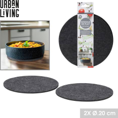 Urban Living 20 cm huopa-alusta 2 kpl