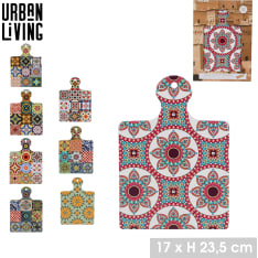 SQUARE CERAMIC COASTER PLATE 24CM
