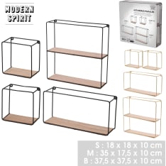 Modern Spirit wall shelf set