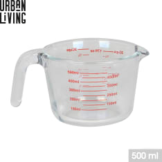 Urban Living glass measuring jug