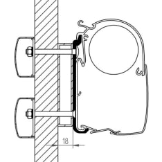 Thule OM 308004 Dethleffs Globebus sovite 8000-sarja, 4,00 m