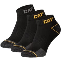 CAT Work 3paria Sneaker Black työsukat