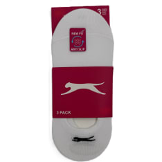 Slazenger women's white invisible socks