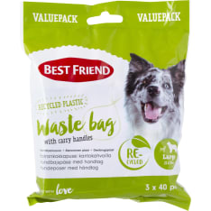 Best Friend Gear 3 x 40 pcs dog poop bag