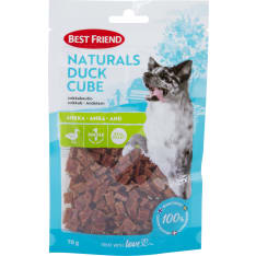 Best Friend Naturals ankkakuutio 70 g koiran makupala