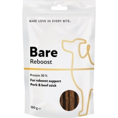 Bare Reboost porsas-härkä 100g koiran makupala