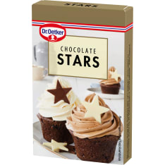 Dr. Oetker Cupcake Chocolate stars 20 g koristekuviot