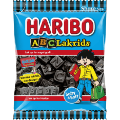 Haribo ABC Lakrids 120 g candy bag