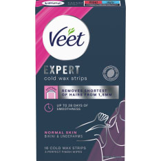 Veet Expert Cold Wax Strips Bikini&Underarm 16 kpl kylmävahaliuska