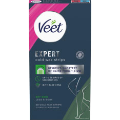 Veet Expert Body & Legs Dry Skin 20 kpl kylmävahaliuska