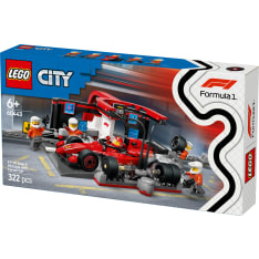 LEGO City Formula 1 60443 F1®-varikkopysähdys ja varikkomiehistö sekä Ferrari-auto