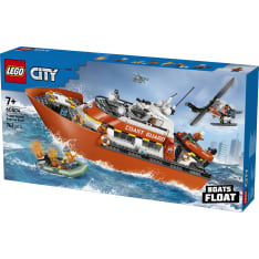 LEGO City Exploration 60504 Rannikkovartioston pelastusalus ja helikopteri
