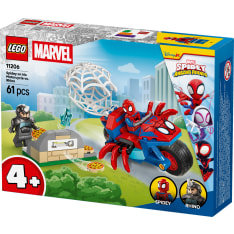 LEGO Spidey 11206 Spidey jahtaa Rhinoa moottoripyörällään