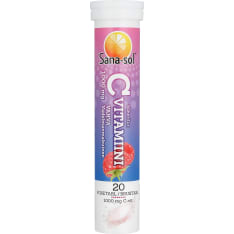 Sana-sol 20tab raspberry flavoured vitamin c supplement