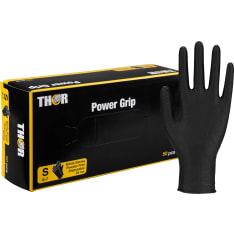THOR Power Grip 50 kpl musta nitriilikäsine