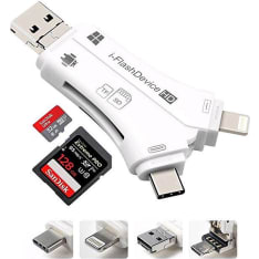 CoreParts MMUSB-UNI-ADAPTER USB Flash Drive – White