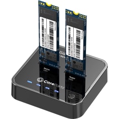 CoreParts MS-CLONER-NVME Storage Drive Docking Station – Black