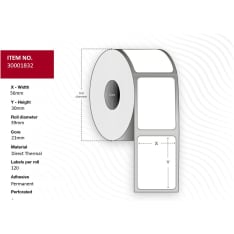 Capture 30001832 printer label
