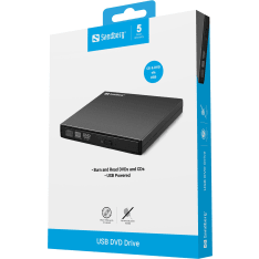 Sandberg USB Mini DVD Burner ulkoinen DVD-asema