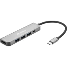 Sandberg USB-C Mini Dock HDMI+3xUSB+PD 100W docking station