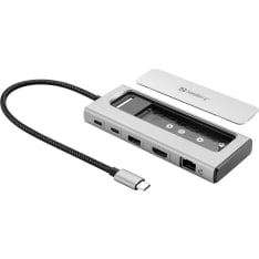 Sandberg USB-C 6in1 Travel Dock SSD Case docking station