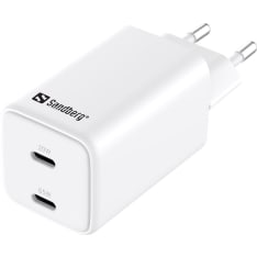 Sandberg AC Charger Dual USB-C PD65W EU -laturi