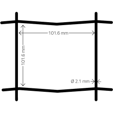 Hortus 10 x 10 cm, 60 cm x 25 m 0 PVC musta puutarha-aita