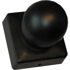 Hortus black decorative ball pole hat